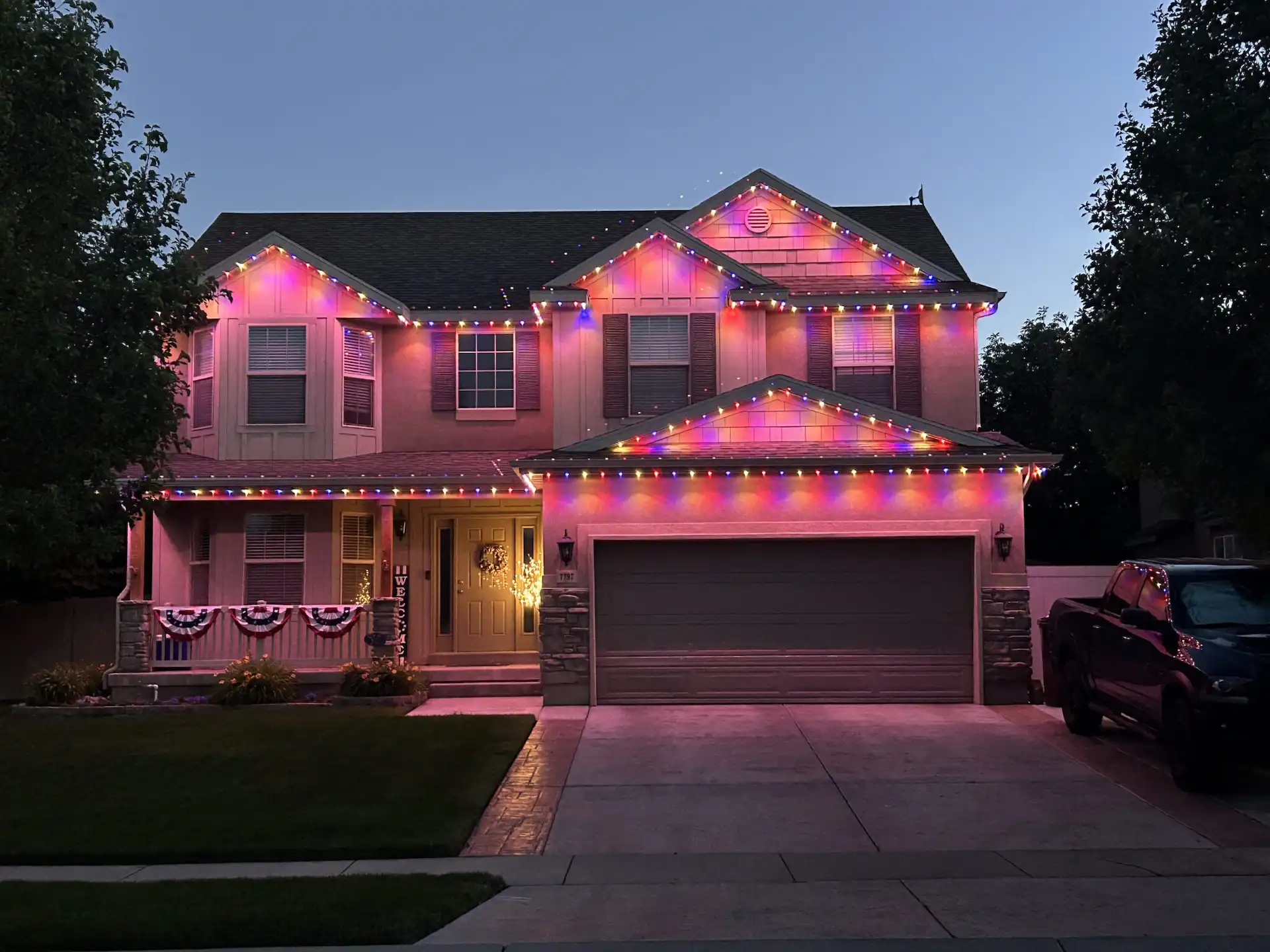 Gemstone christmas lights